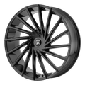 Asanti Black Abl-18 Matar 28X10 +25 Gloss Black