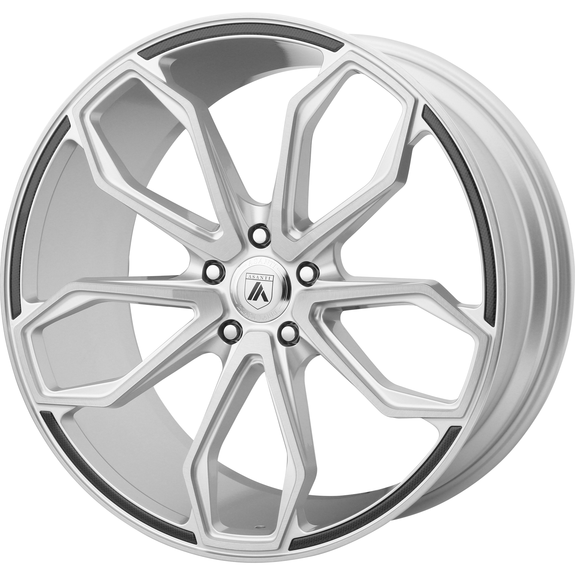 Asanti Black Abl-19 Athena 20X10 +40 Brushed Silver