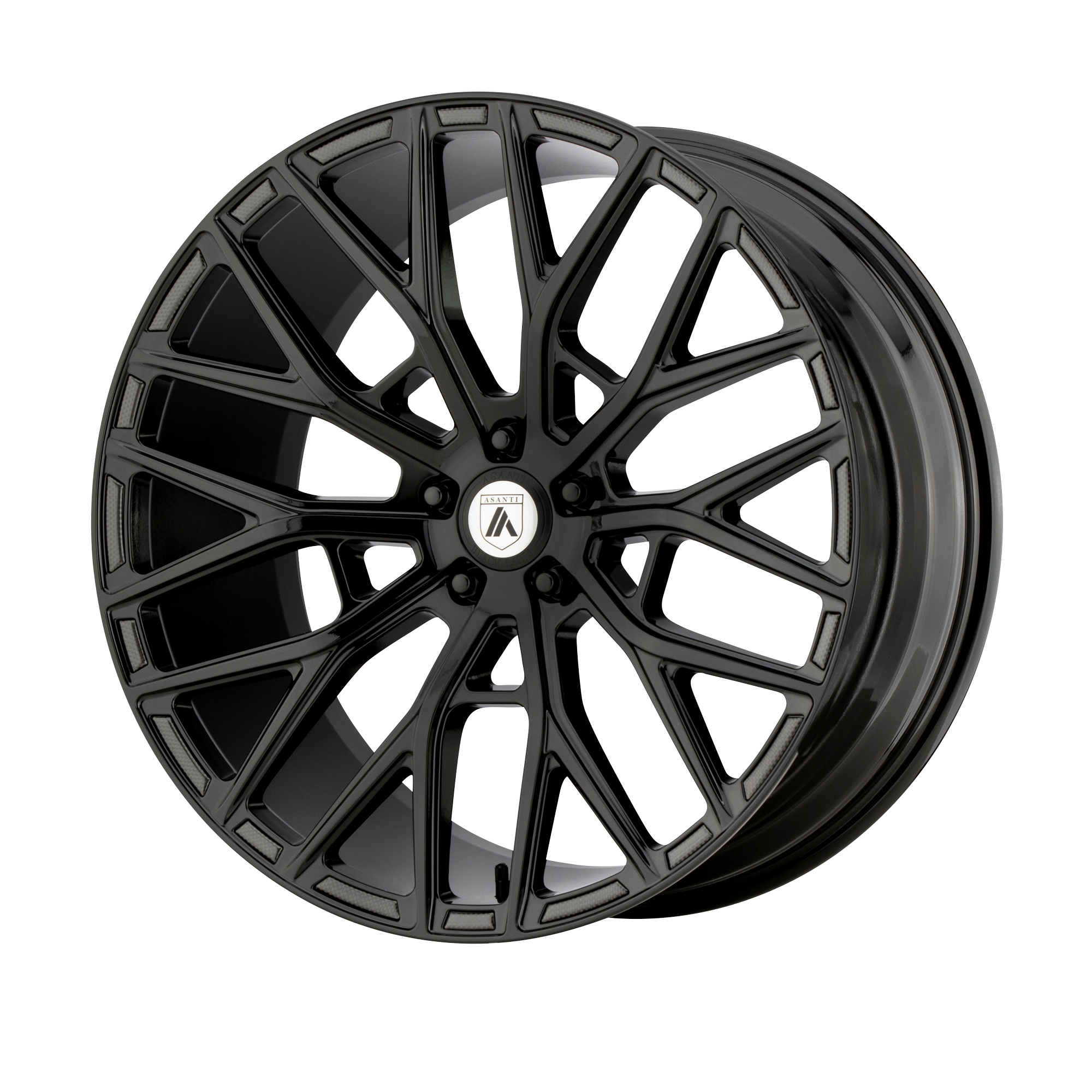 Asanti Black Abl-21 Leo 20X10.5 +20 Gloss Black