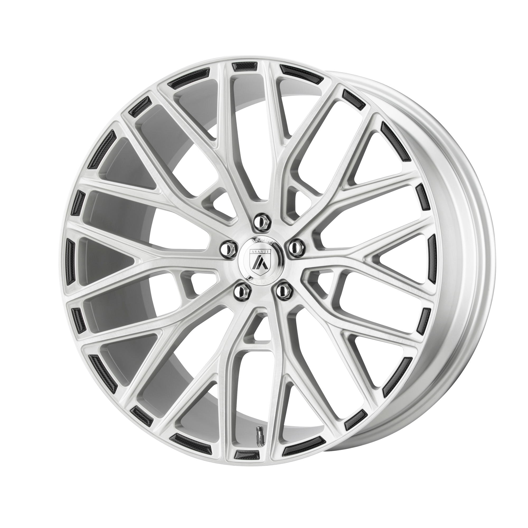 Asanti Black Abl-21 Leo 20X10.5 +27 Brushed Silver
