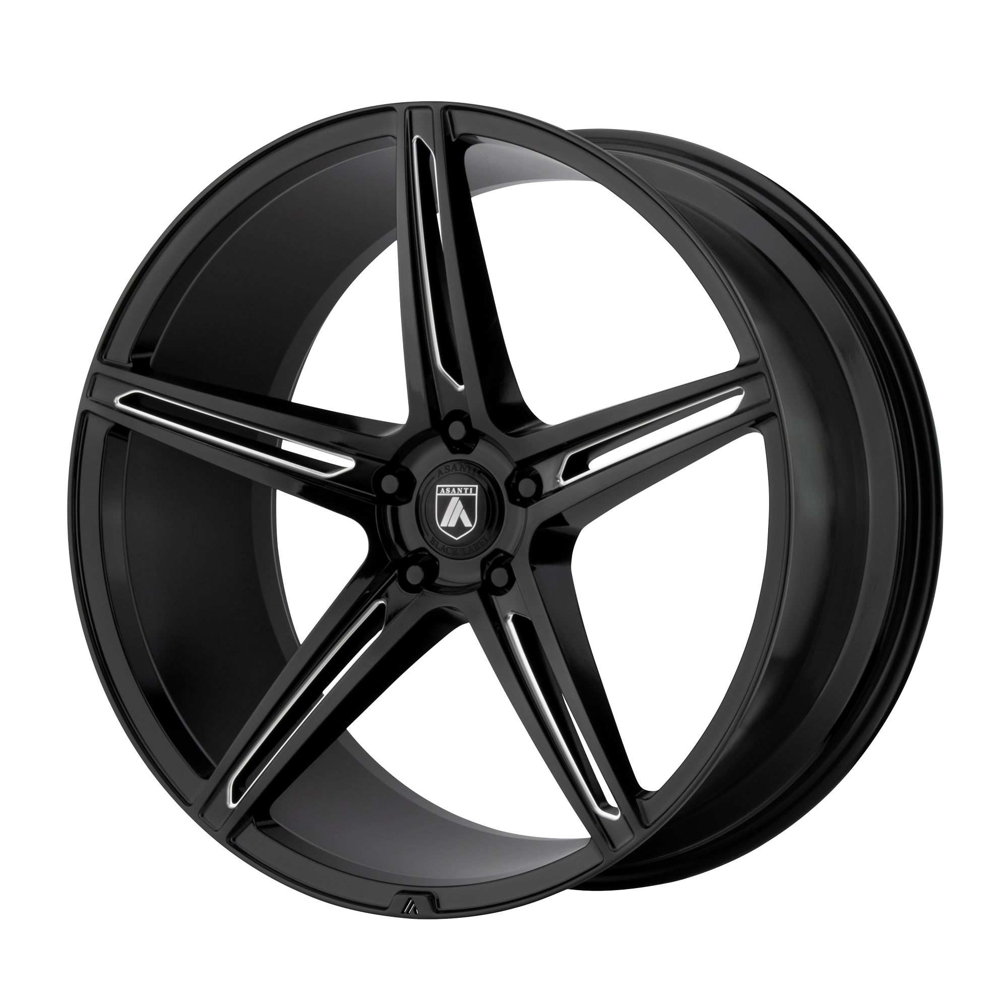 Asanti Black Abl-22 Alpha 5 22X9 +14 Gloss Black Milled