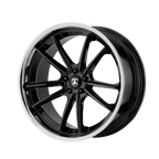 Asanti Black Abl-23 Sigma 22X9 +32 Gloss Black W/ Chrome Lip