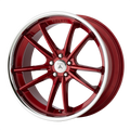 Asanti Black Abl-23 Sigma 20X10.5 +38 Candy Red W/ Chrome Lip