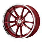 Asanti Black Abl-23 Sigma 20X10.5 +38 Candy Red W/ Chrome Lip
