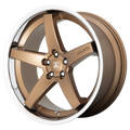 Asanti Black Abl31 Regal 20X9 +35 Satin Bronze W/ Chrome Lip