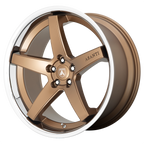 Asanti Black Abl31 Regal 22X9 +15 Satin Bronze W/ Chrome Lip