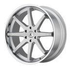 Asanti Black Abl-32 Kaiser 20X9 +30 Brushed Silver W/ Chrome Lip