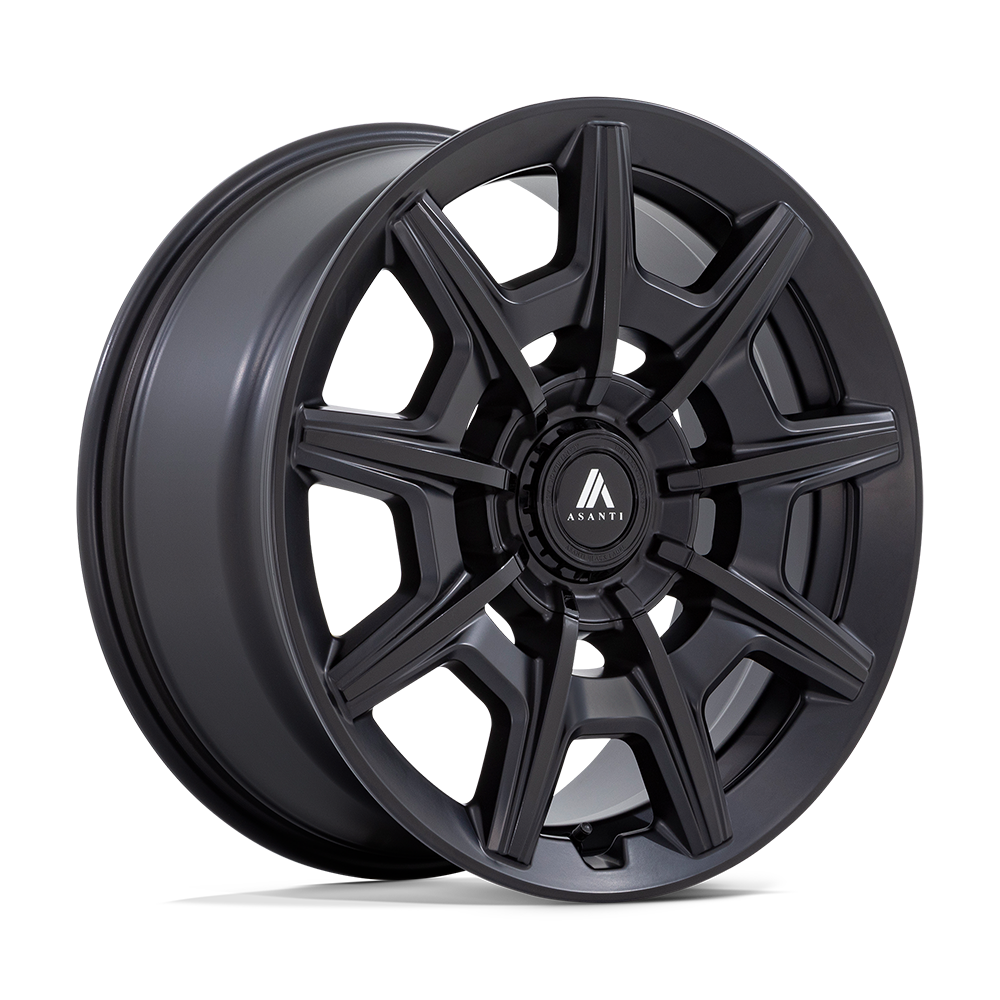 Asanti Black Ab041 Esquire 22X10.5 +18 Satin Black Gloss Black Face