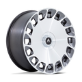 Asanti Black Ab045 Aristocrat 20X10.5 +25 Gloss Platinum Bright Mach Fc