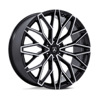 Asanti Black Ab050 Mogul 6 22X9.5 +25 6X135 Gloss Black W/ Machined Face