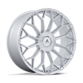 Asanti Black Ab051 Envoy 24X10 +20 Gloss Silver W/ Brushed Face