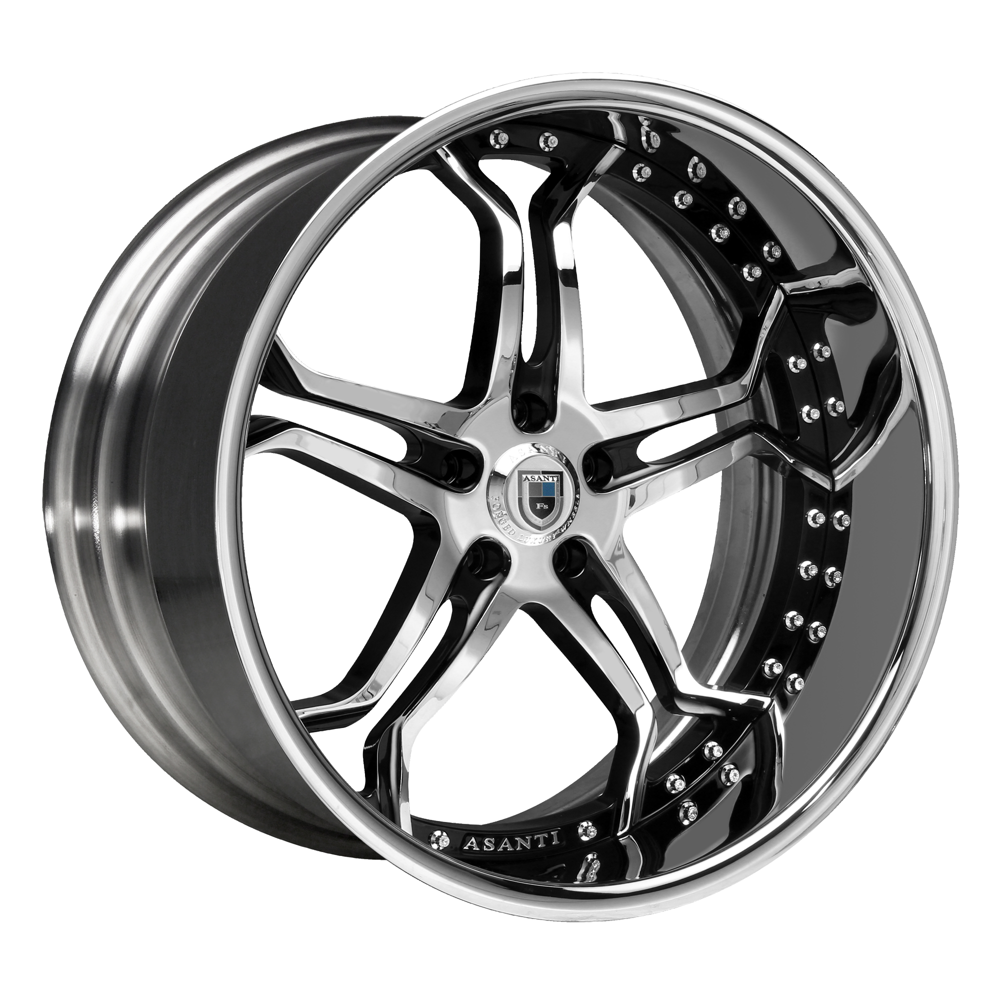 Asanti Forged Af173 19X9.5 + Matte Black & Red