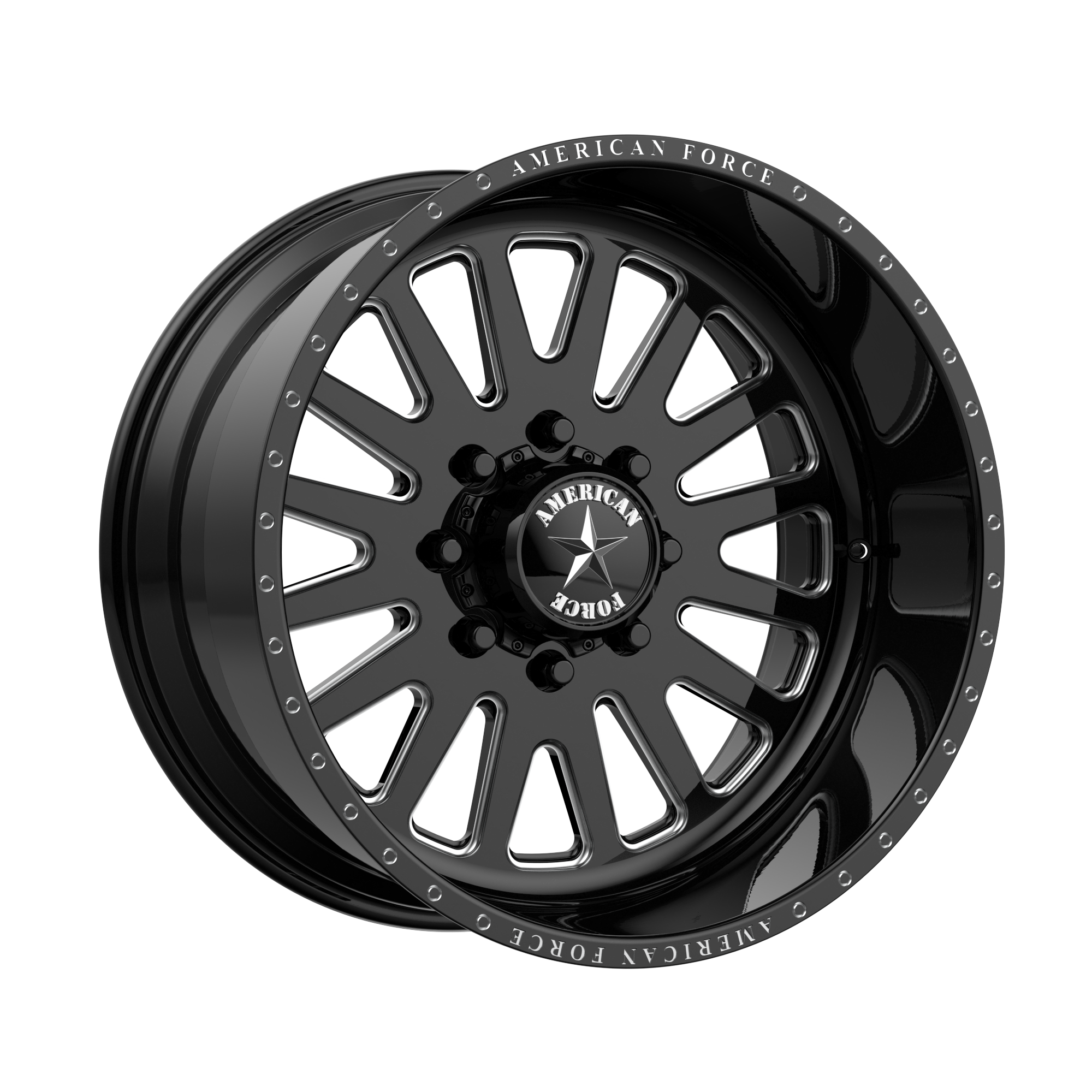 American Force AFW ATOM SS 26X16 +-101 GLOSS BLACK MACHINED