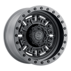 Black Rhino Hard Alloys Abrams 17X8.5 -18 Textured Matte Gunmetal