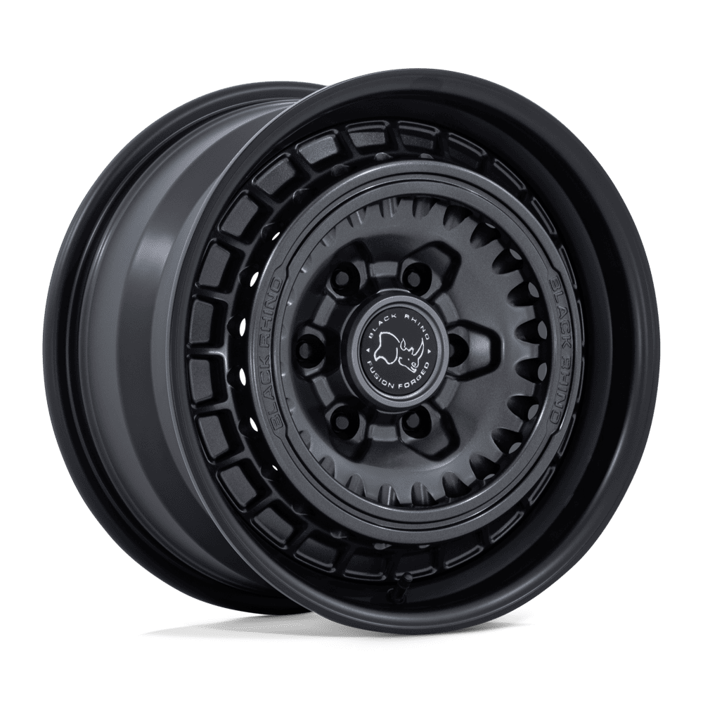 Black Rhino Hard Alloys Br601 Bastion 17X8.5 +25 Gun Black W/ Matte Black Lip