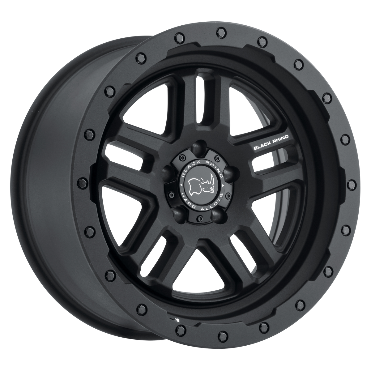 Black Rhino Hard Alloys Barstow 17X9.5 -18 Textured Matte Black