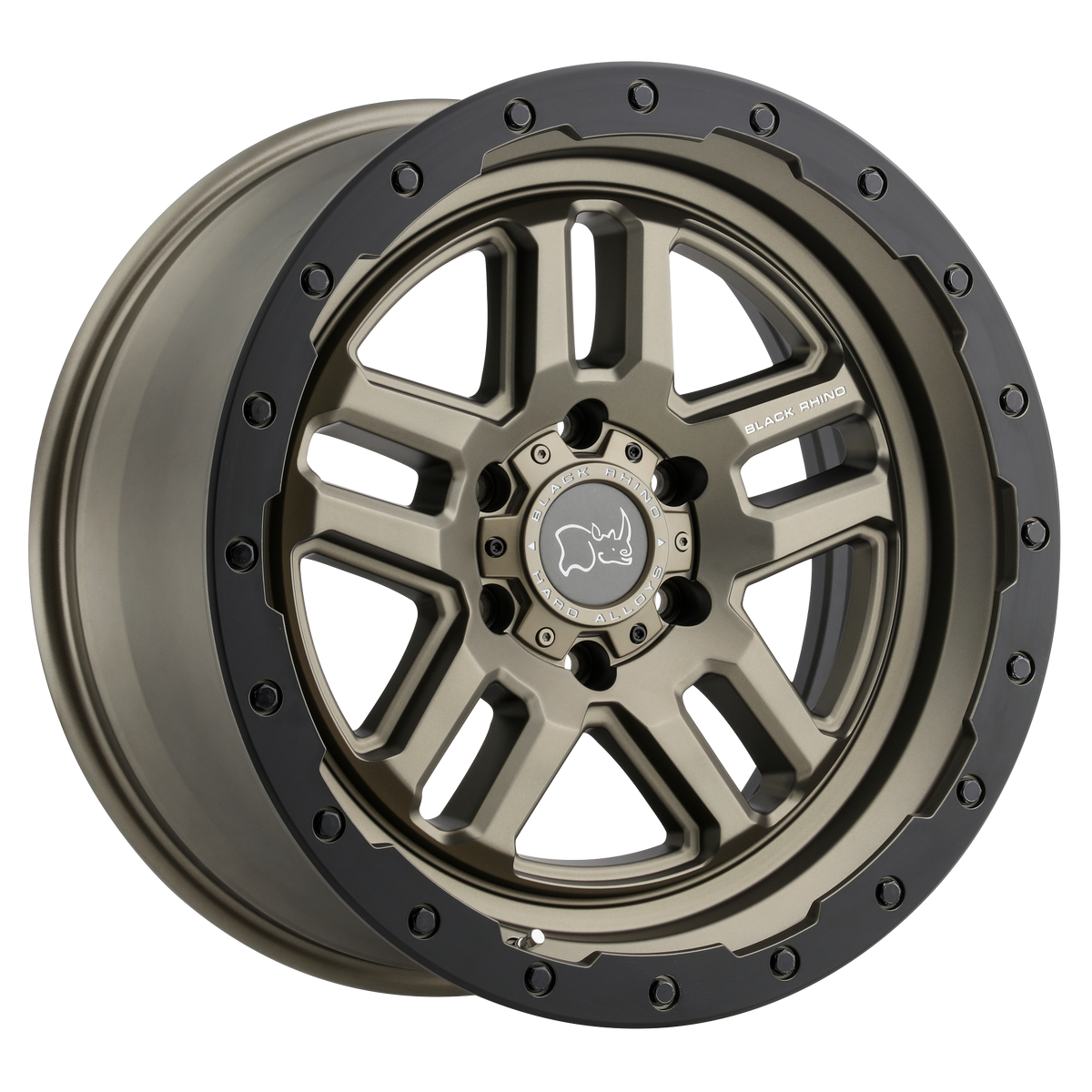 Black Rhino Hard Alloys Barstow 20X9.5 +0 Matte Bronze W/ M-Black Ring