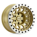 Black Rhino Hard Alloys Primm Beadlock 17X8.5 +0 Matte Gold W/ Machined Ring