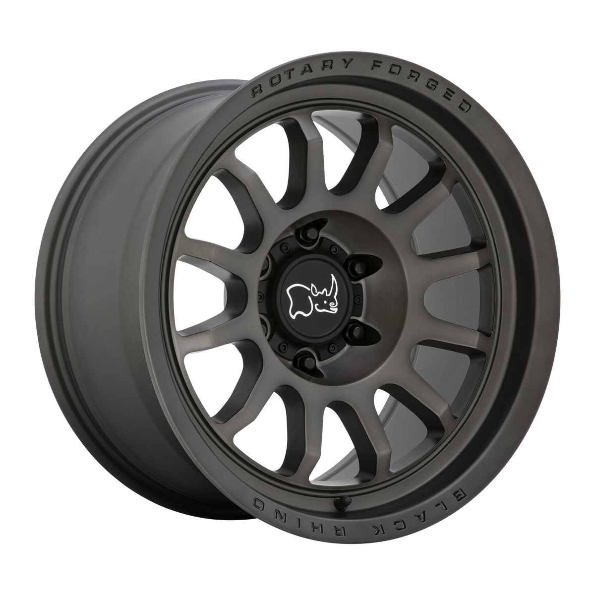 Black Rhino Hard Alloys Rapid 20X8.5 +0 Matte Brushed Gunmetal