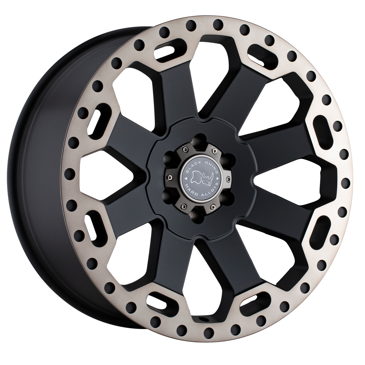 Black Rhino Hard Alloys Warlord 20X9 +12 Matte Black W/ Mach Dark Tint