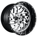 Fuel 1Pc D211 Triton 22X12 -44 Chrome Plated Gloss Black Lip