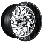 Fuel 1Pc D211 Triton 22X12 -44 Chrome Plated Gloss Black Lip