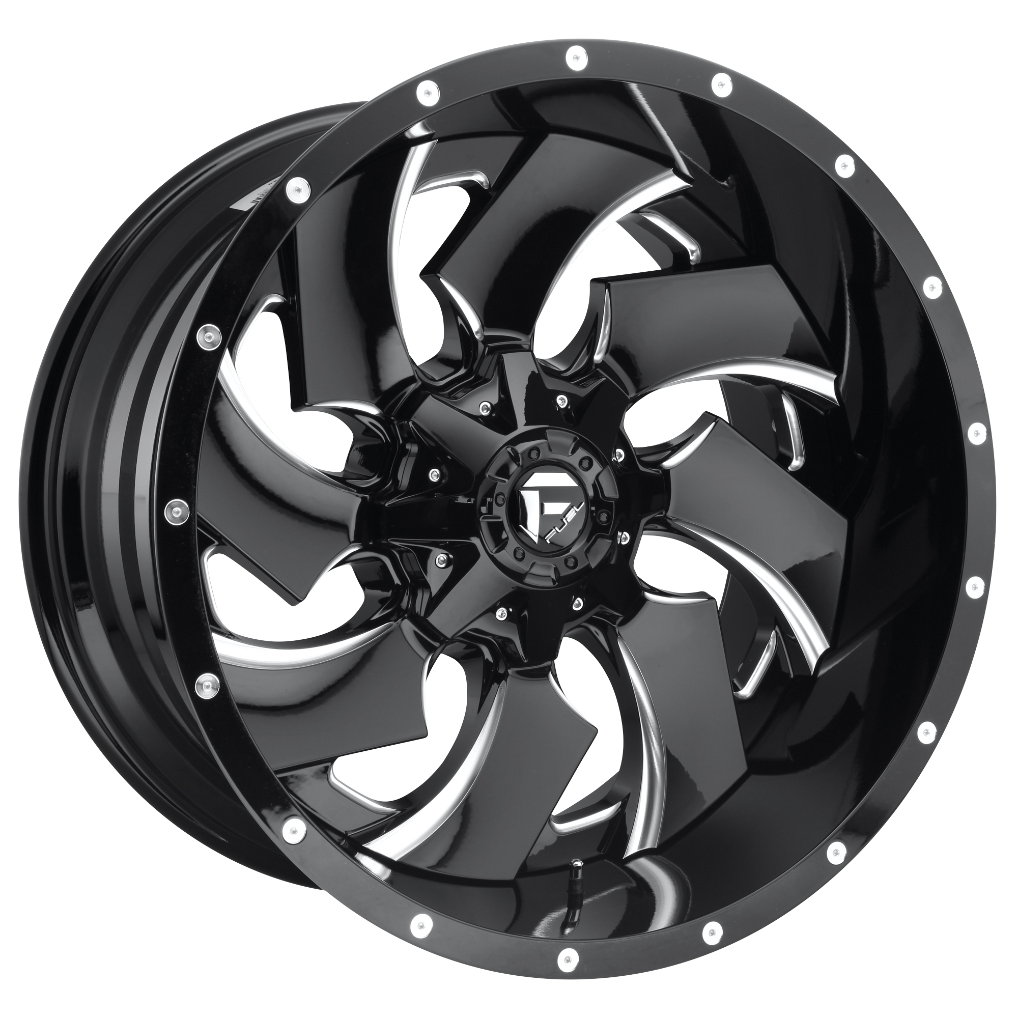 Fuel 1Pc D239 Cleaver 20X12 -44 Gloss Black Milled