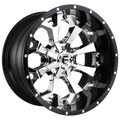 Fuel 1Pc D246 Assault 22X12 -44 Chrome Plated Gloss Black Lip
