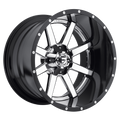 Fuel 1Pc D260 Maverick 20X12 -43 Chrome W/ Gloss Black Lip