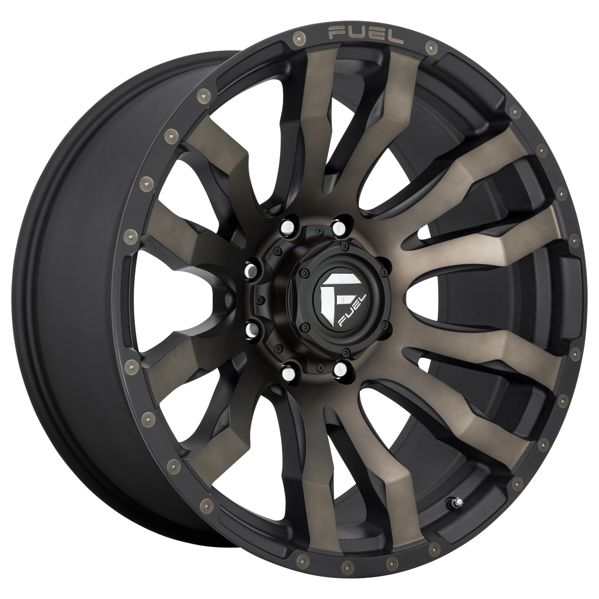 Fuel 1Pc D674 Blitz 20X10 -18 Matte Black Double Dark Tint