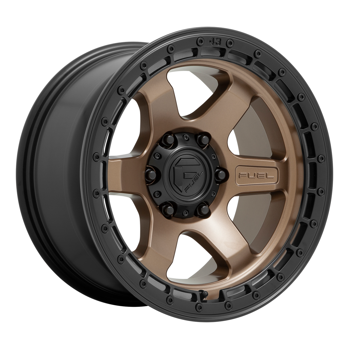 Fuel 1Pc D751 Block 18X9 +20 Matte Bronze W/ Black Ring