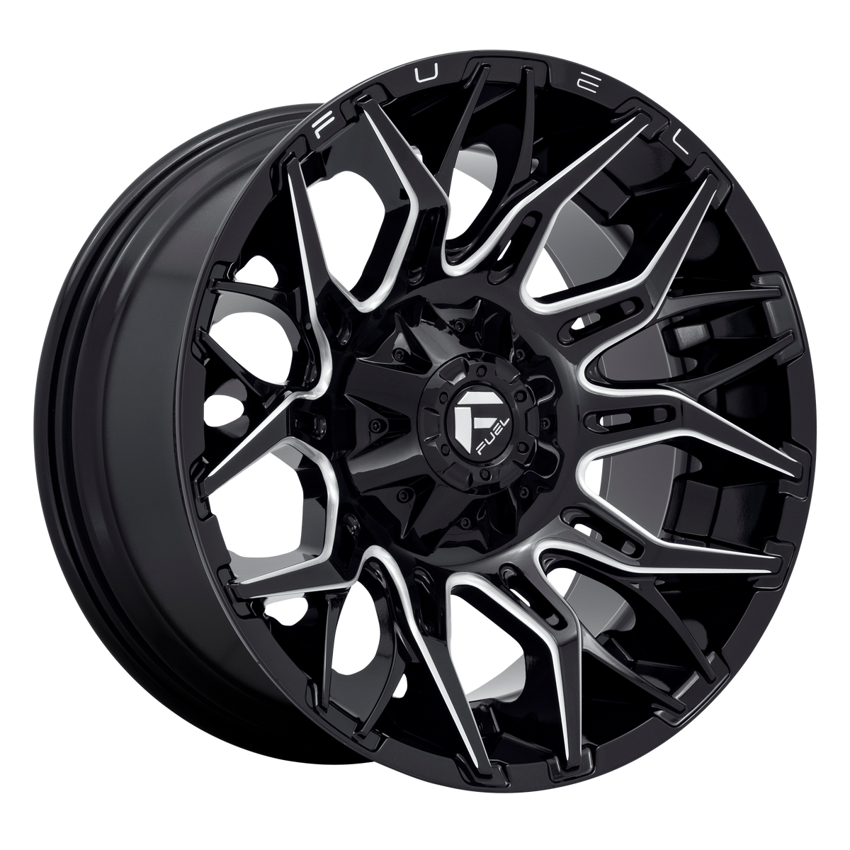 Fuel 1Pc D769 Twitch 22X12 -44 Glossy Black Milled