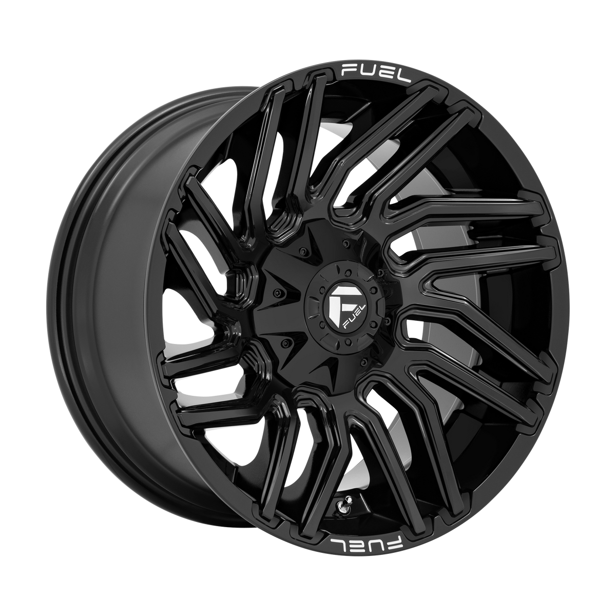 Fuel 1Pc D776 Typhoon 22X12 -44 Gloss Black