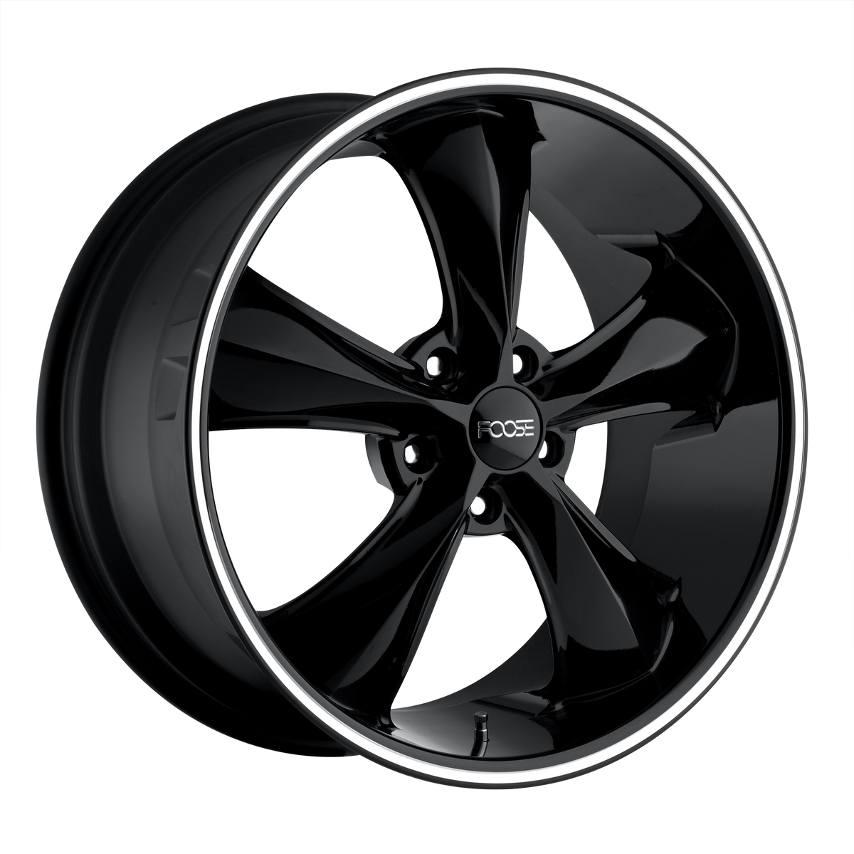 Foose 1Pc F104 Legend 20X10 +40 Gloss Black Milled