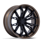 Fuel 1Pc Fc404 Mutiny 20X9 +20 Matte Black W Gloss Bronze Lip