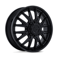 Fuel 1Pc D406 Catalyst Dually 24X8.25 +105 Matte Black W/ Gloss Black Lip