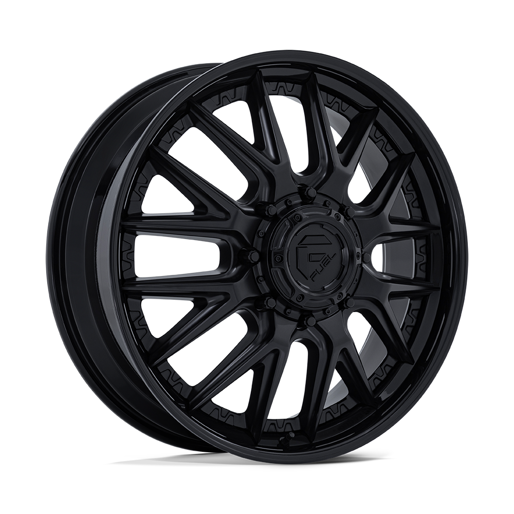 Fuel 1Pc D406 Catalyst Dually 20X8.25 -202 Matte Black W/ Gloss Black Lip