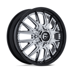 Fuel 1Pc D407 Catalyst Dually 22X8.25 +105 Chrome W/ Gloss Black Lip