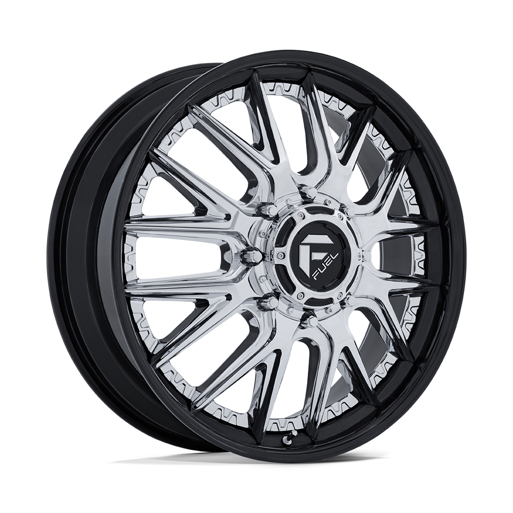 Fuel 1Pc D407 Catalyst Dually 24X8.25 -202 Chrome W/ Gloss Black Lip