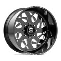 Fuel 1Pc Ff111 20X10 -25 Gloss Black Mill-Mach