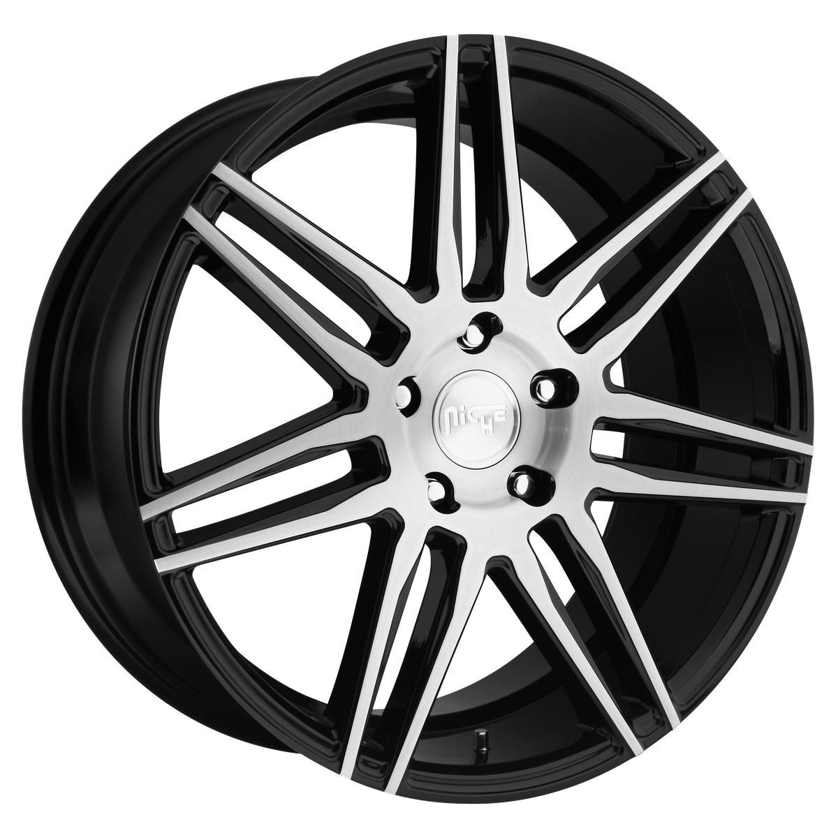 Niche 1Pc M178 Trento 20X9 +35 Gloss Black Brushed