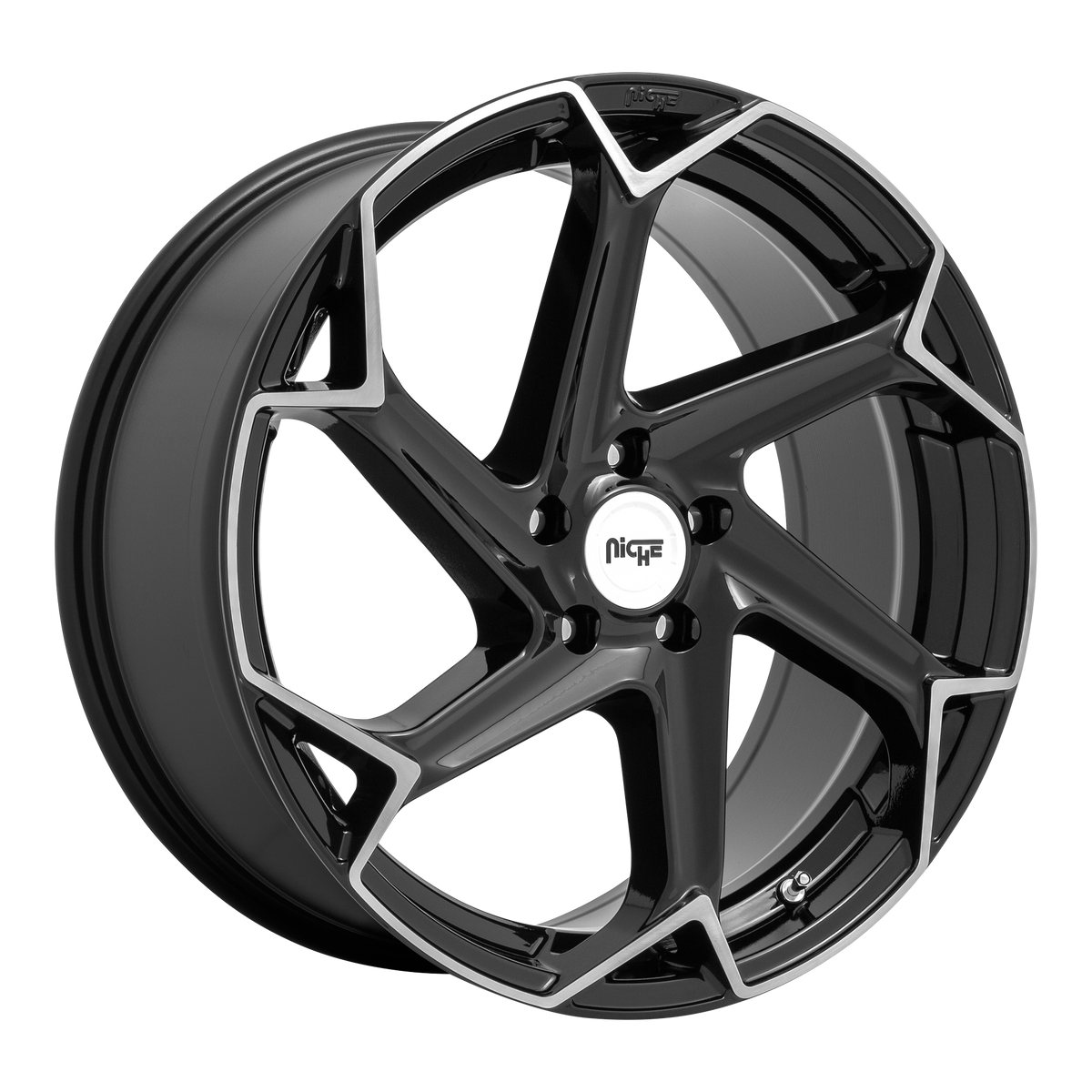 Niche 1Pc M255 Flash 20X9 +18 Gloss Black Brushed