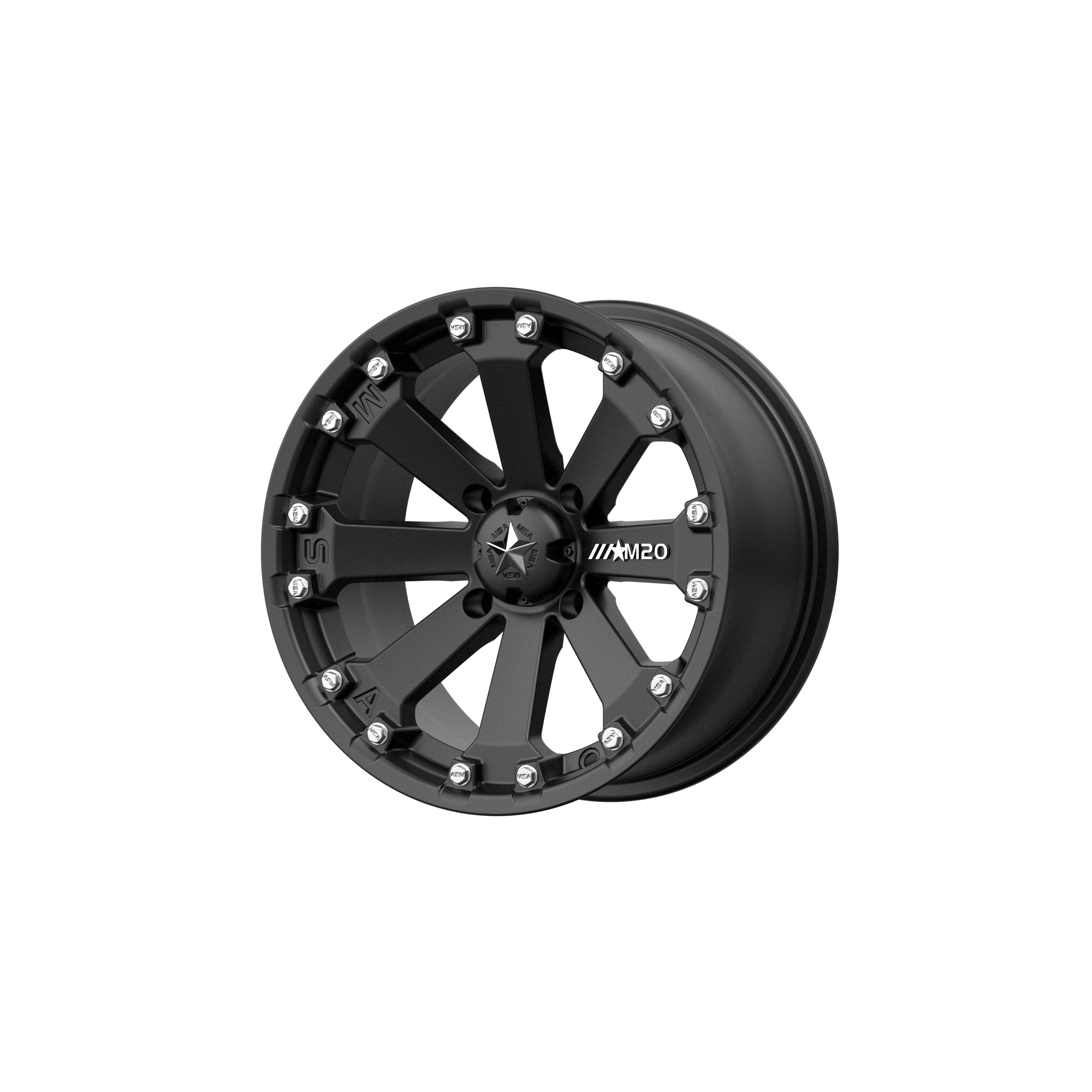 Msa Offroad Wheels M20 Kore Utv 14X7 +0 Matte Black