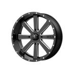 Msa Offroad Wheels M34 Flash Utv 22X7 +0 Gloss Black Milled