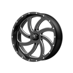 Msa Offroad Wheels M36 Switch Utv 20X7 +0 Gloss Black Milled