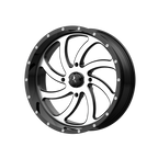 Msa Offroad Wheels M36 Switch Utv 18X7 +0 Machined Gloss Black