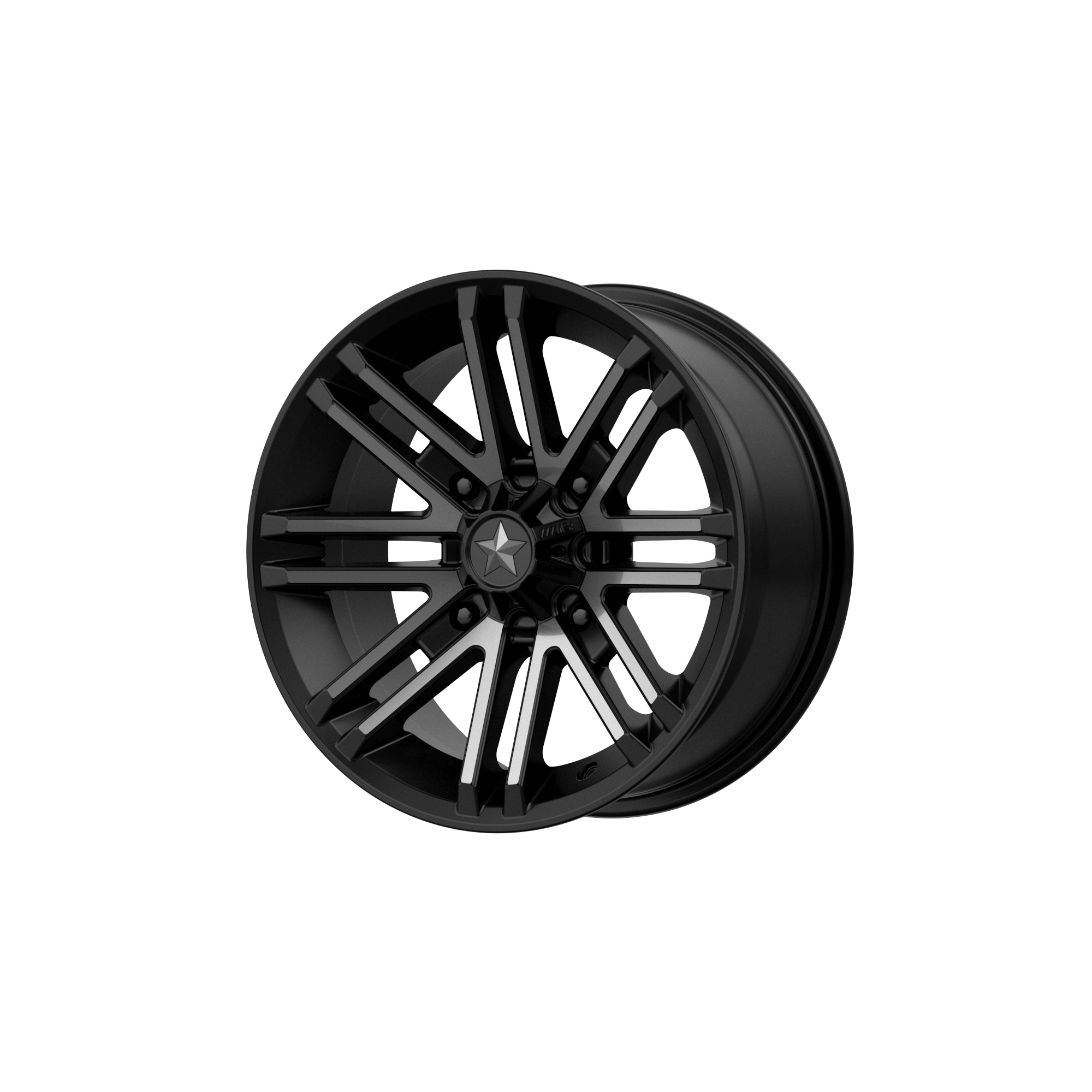 Msa Offroad Wheels M40 Rogue Utv 16X7 +10 Satin Black W/ Titanium Tint