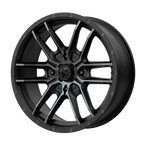 Msa Offroad Wheels M43 Fang Utv 14X7 +10 Satin Black W/ Titanium Tint