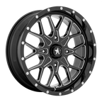 Msa Offroad Wheels M45 Portal Utv 18X7 +0 Gloss Black Milled