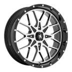 Msa Offroad Wheels M45 Portal Utv 20X7 +0 Gloss Black Machined